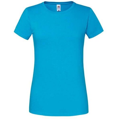 Fruit Of The Loom Iconic 195 Ringspun Premium Premium Blue T-shirt Slike