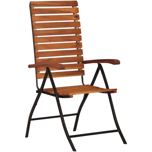 Maison Chic Vrtni stoli - Stol za vrt s prilagodljivim naslonjalom 2 kosa trdna akacija JS2001, (21876026) Cene