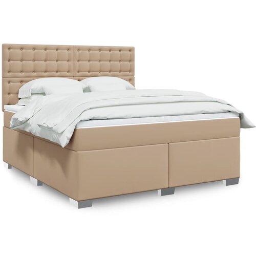  box spring s madracem cappuccino 180x200 cm umjetna koža Cijene