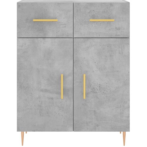  Visoka komoda siva betona 69,5x34x180 cm od konstruiranog drva Slike