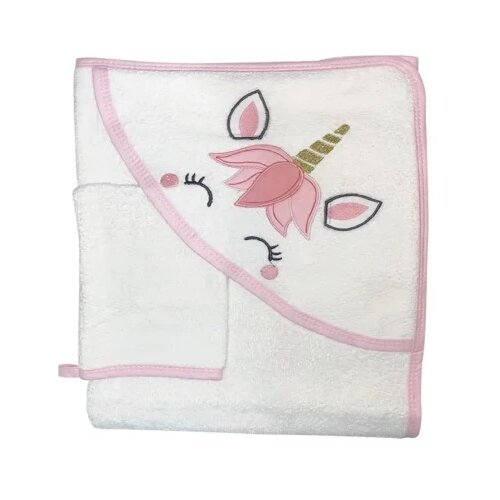 Bebekevi Peškir s kapuljačom 2/1 jednorog beli ( BEVI1249 ) Cene