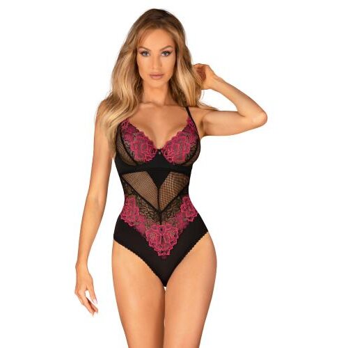 Obsessive Bodi Rosenty teddy - Obssesive, crno/ljubičasti Cijene