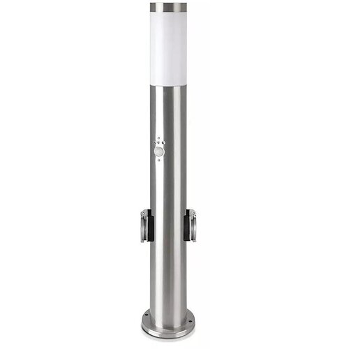  Spolja&scaron;nja lampa sa senzorom + 2 utičnicama 1xE27/60W/230V IP44 60cm mat hrom Cene