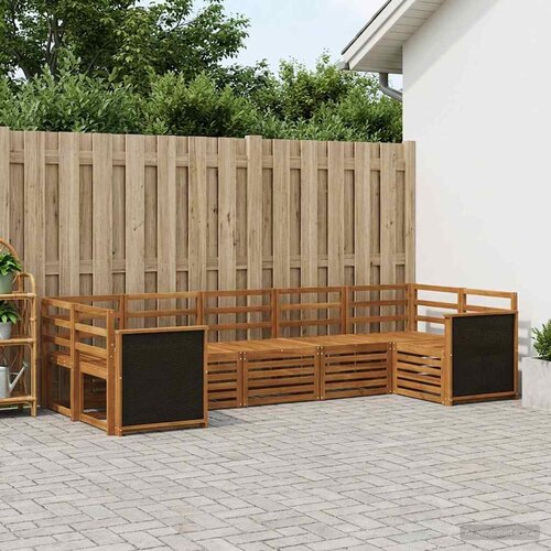  Set vanjskih sofa 6 kom. Prirodna Čvrsto drvo akacije Smeđa Cene
