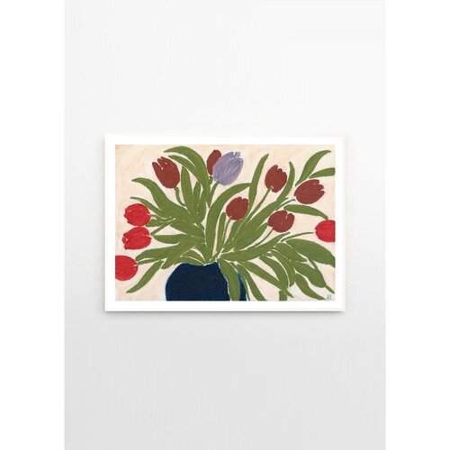 The Poster Club Plakat 70x50 cm Tulips in a Blue Vase &amp;ndash; Slike