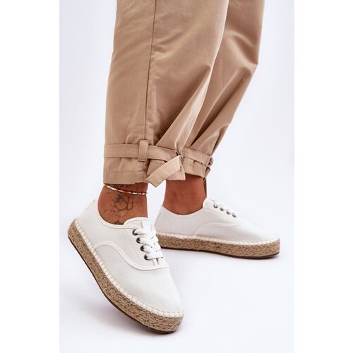 Big Star Lace-up espadrillyls LL274833 white Cijene