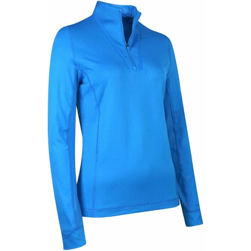 Callaway Womens Solid Sun Protection 1/4 Zip Blue Sea Star M