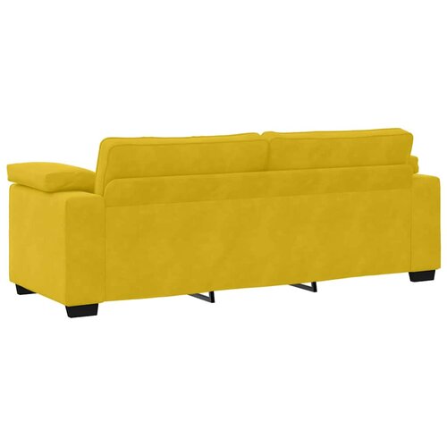  Dvodijelni set sofa s jastucima, žuti bar&amp;scaron;un Slike