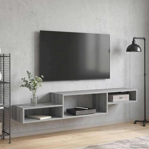 TV ormar za montažu na zid Zidna montaža Siva Sonoma - Siva Sonoma Cene