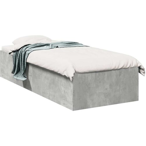 vidaXL Okvir kreveta boja betona 90 x 190 cm od konstruiranog drva Cene