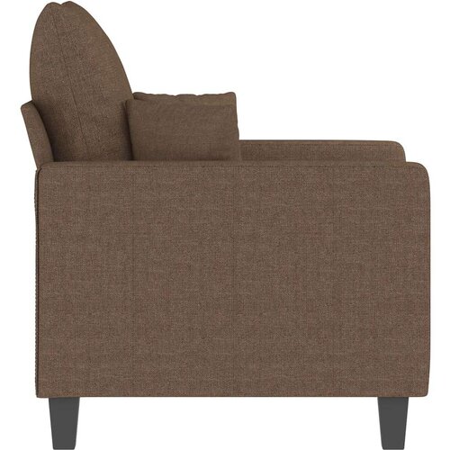  Fotelja smeđa 60 cm od tkanine Slike