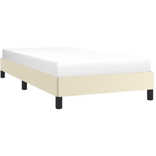  Okvir za krevet krem 90x200 cm od umjetne kože Slike