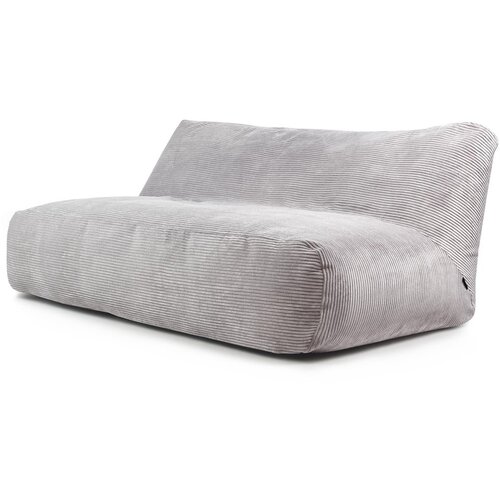 SLOWDOWN Svijetlo siva vreća za sjedenje od samta Sofa Tube 190 – Cene