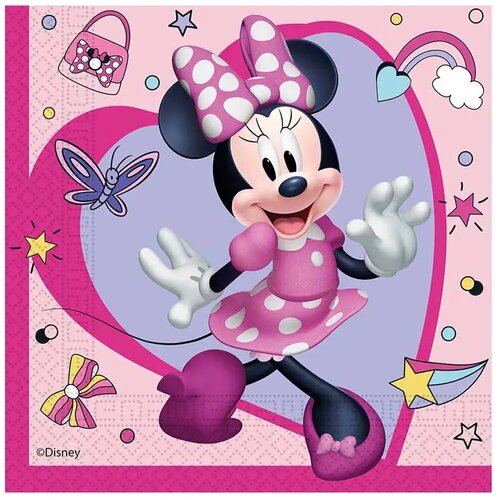 Procos Roza dvoplastna papirnata servieta z motivom Minnie mi&scaron;ke, pakiranje po 20 kosov. Cene