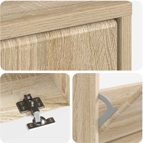  Ormar za cipele BREDA 78 x 24 x 103 cm Konstruirano drvo Slike