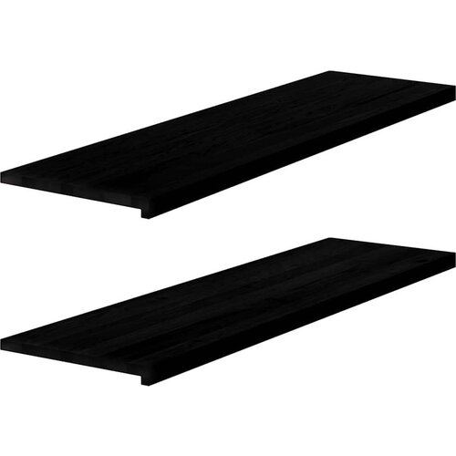  Prozorske klupice 2 kom tamnosmeđe 140x40x2 cm masivne hrast Cene