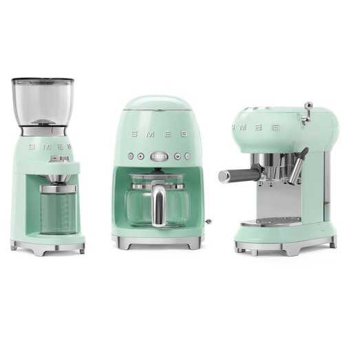 Smeg DCF02PGEU Filter-Kaffeemaschine 50&amp;#039;s Retro Style, Pastellgr&amp;uuml;n Slike