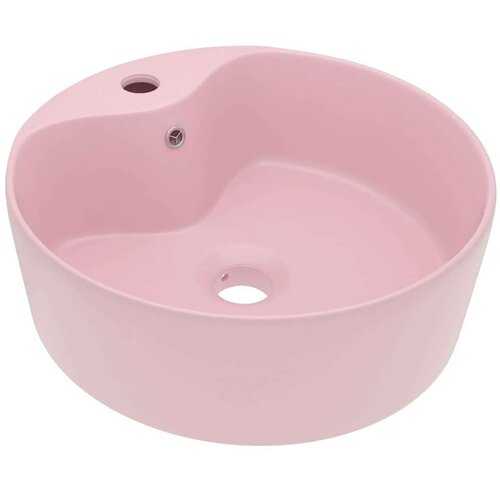 VidaXL Luksuzni umivaonik mat ružičasti 36 x 13 cm keramički Slike