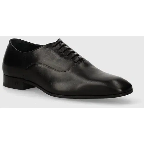 Karl Lagerfeld Kožne cipele SAMUEL za muškarce, boja: crna, KL12334
