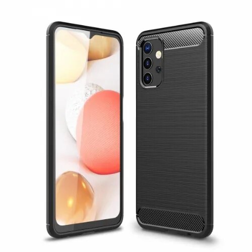  Silikonski ovitek za Samsung Galaxy A73 5G - mat carbon črn Slike