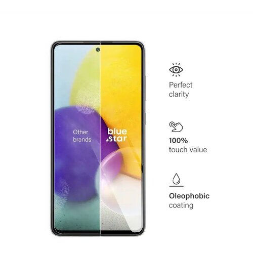 Blue Star kaljeno steklo za Samsung Galaxy A72 LTE/5G Slike