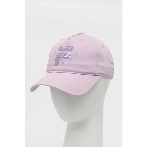 Fila Bombažna bejzbolska kapa vijolična barva
