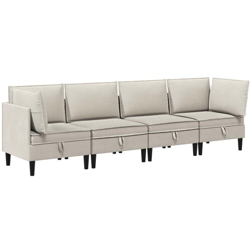  Set namještaja za dnevni boravak 4 pcs Zobena Tkanina Cene