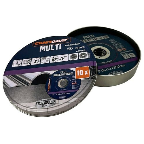 CRAFTOMAT Rezni disk ACS60T Multi-BF (Promjer rezne ploče: 125 mm, Debljina plohe: 1,2 mm, 10 Kom.) Cijene