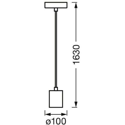 Osram Napajajući kabl PENDULUM CYLINDER 1xE27/15W/230V drveni Slike