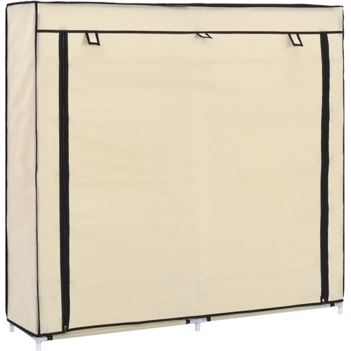 vidaXL 282433 Shoe Cabinet with Cover Cream 115x28x110 cm Fabric Cijene