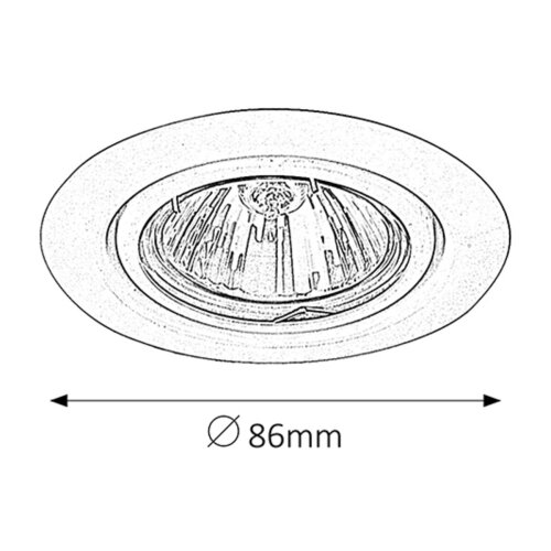 Rabalux spot relight GU5.3 12V 50W mat hrom Slike