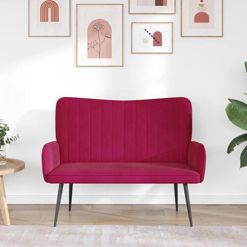 SOFA za dvije osobe Vinska crvena 115 x 61 x 87 cm Bar&amp;scaron;un Slike