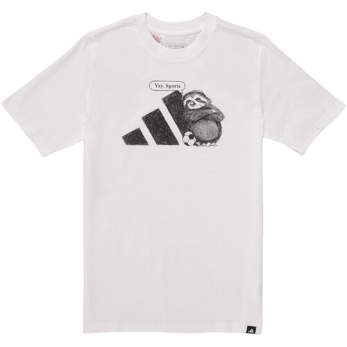 Adidas Majice s kratkimi rokavi Sports Graphic T-Shirt Kids Bela Slike