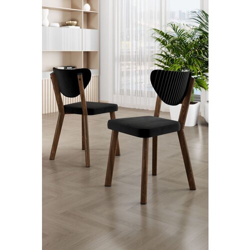 Hanah home Set stolica Arfe, 101x76x26 cm, 4 komada, Crne Slike