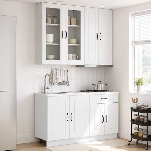  Kuhinjska jedinica KALMAR 4 pcs Bijela visokog sjaja Cene