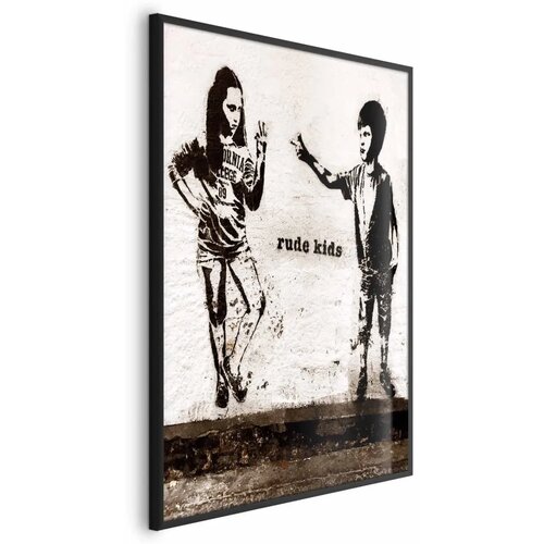  Plakat - Naughty Children 29.7x42 Crni okvir Cijene