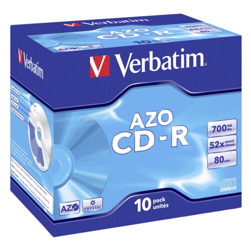 Verbatim 1x10 Data Life plus CD-R 80 / 700MB, 52x Speed JC Slike