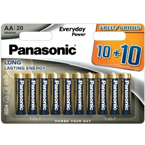 Panasonic baterije alkalne everyday LR6EPS 20BW aa 20kom Cene