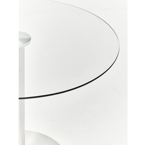 Premier Housewares Okrogla jedilna miza s stekleno mizno plo&amp;scaron;čo &amp;oslash; 90 cm Metropolitan &amp;ndash; Slike
