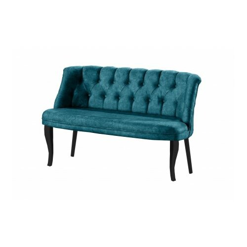 Atelier Del Sofa sofa dvosed roma black wooden petrol blue Cene