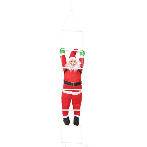  Viseći Djed Božićnjak na ljestvama Crvena 30 x 15 x 170 cm Slike