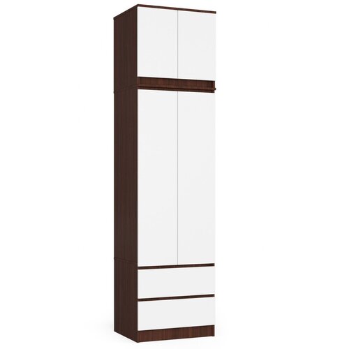 AKORD Omara s predelom za spalnico 60 cm STAR - wenge-bela, (21713861) Cene