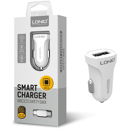 Ldnio Auto punjač DL-C17 1A + iPhone Lightning kabel beli Cene