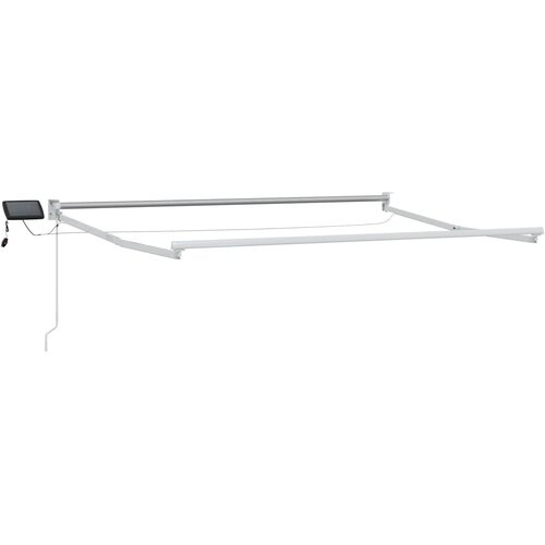 zlačivna tenda s LED diodama Plava i bijela 3,5 x 2 m Slike
