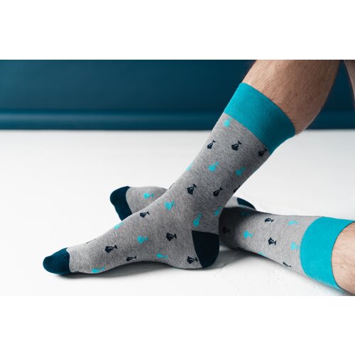 More Sock Ties 051-135 Melange Grey Melange Grey Cene