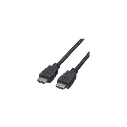 Value HDMI priključni kabel HDMI A utikač 3.00 m crna 11.99.5537 sa zaštitom HDMI kabel