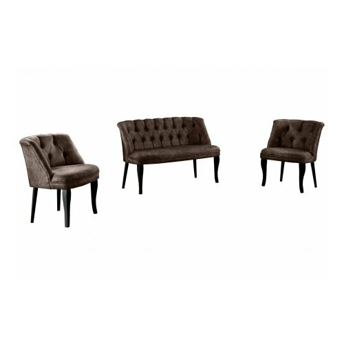 Atelier Del Sofa sofa i fotelja roma black wooden brown Slike