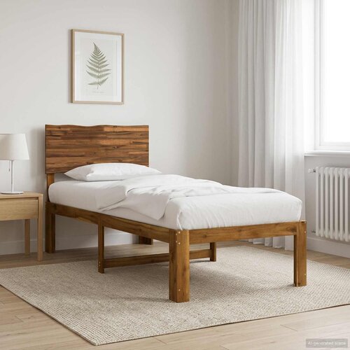  Krevet s uzglavljem ROSTOCK Prirodna 90 x 200 cm Cene