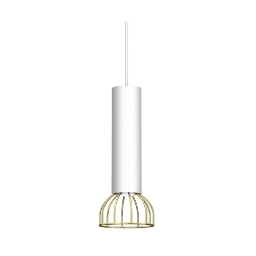  Luster na sajli DANTE 1xGU10/25W/230V bela/zlatna Slike