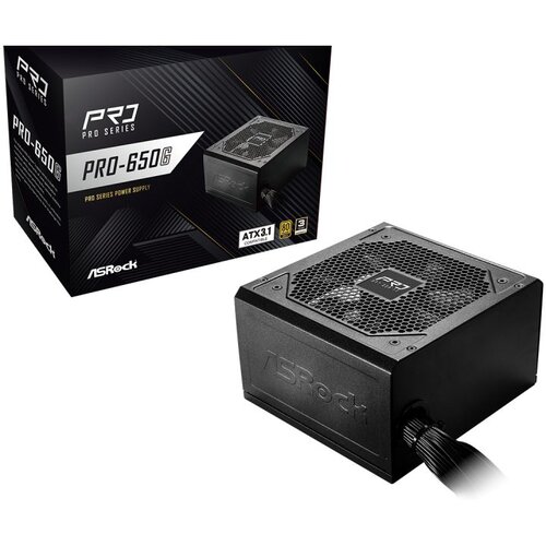 AsRock PSU 650W Gold, Pro80PLUS, 120mm fan, ATX 3.1PCIe 5.1 Cijene